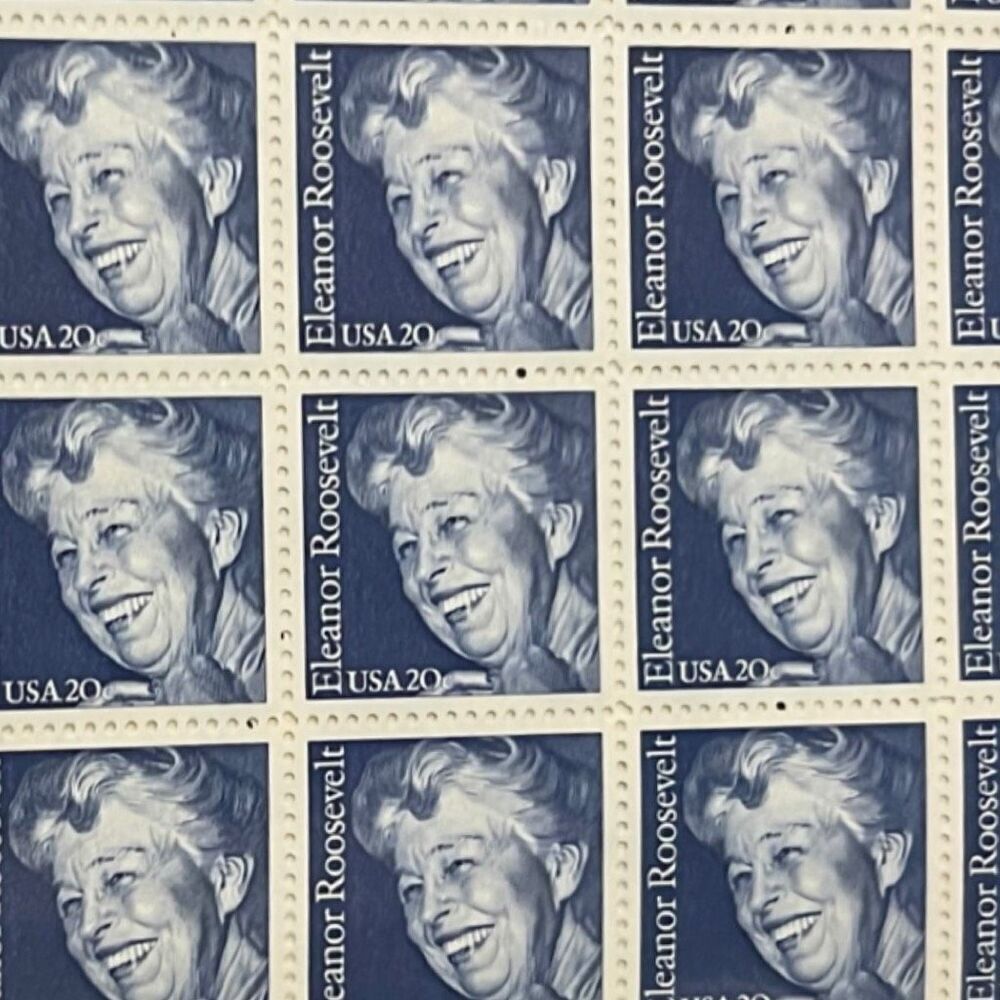 MNH 1984 Eleanor Roosevelt Sheet of 50 20c Stamps Scott #2105